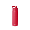 Simple Modern Insulated Water Bottle with Straw | 22oz | Red | Summit Stainless Steel Water Bottles, Metal Cup | Leak Proof for School, Gym, Travel, Sports | Ember Red - color: -Ember Red, style: 22oz