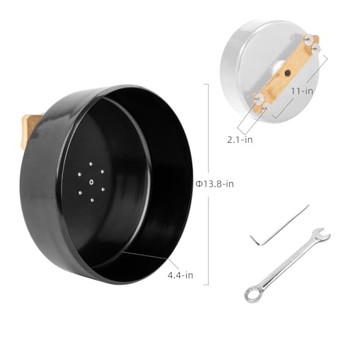 Niteangel 13.8'' Chinchilla Wheel - Quiet & Sturdy Exercise Wheel for Chinchilla or Other Similar-Sized Pets (for Chinchilla, 13.8 inch Running Drum Wheel)