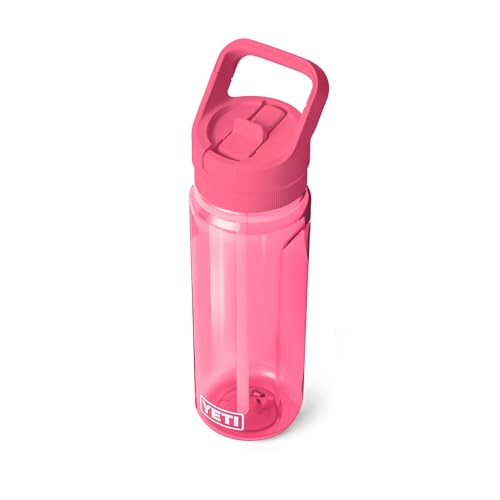 YETI Yonder 750 ml/25 oz Water Bottle with Yonder Straw Cap, Tropical Pink - color: Tropical Pink, size: 25 Ounces