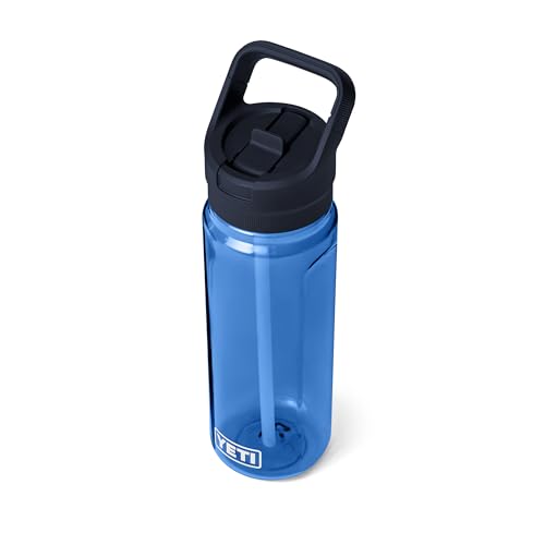 YETI Yonder 750 ml/25 oz Water Bottle with Yonder Straw Cap, Royal Blue - color: Royal Blue, size: 25 Ounces
