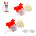 Rabbit Watering Bucket Connector Kit, Bulkhead & Ball Valve for 5/17" Hose | 2Pcs rabbit watering bucket connector kit, bulkhead fitting, barb valve & mesh washer 5/17" hose, automatic dispenser poultry - color: 2Pcs