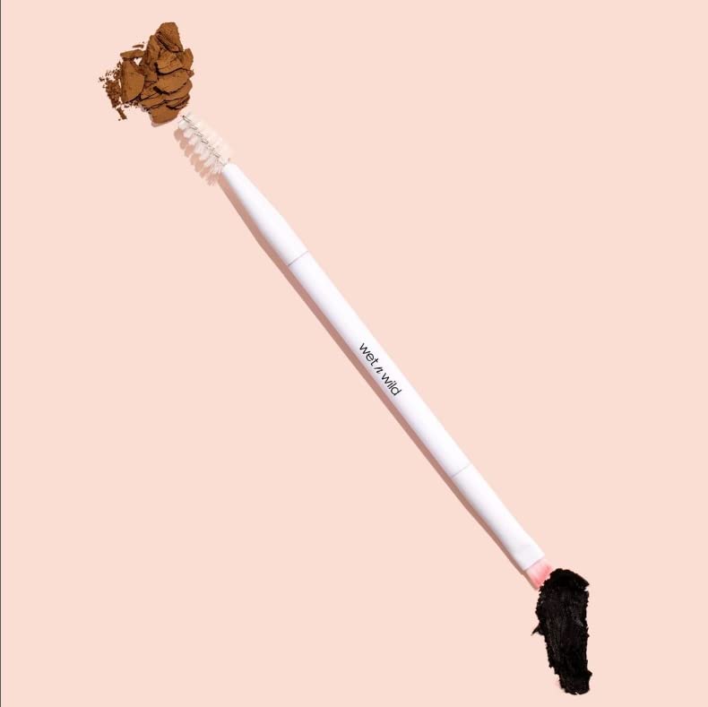 wet n wild Eyebrow and Liner Brush, Soft Fibers, Pack of 3 | Flat Angled | Ultra-Thin Precision - color: Brow & Liner Duo Brush, size: 7.28 in (Pack of 3)
