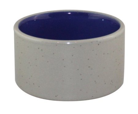 SPOT Standard Crock Dish for Small Animals - Food/Water Bowl for Small Pets, Round Ceramic Bowl with High Walls, Ideal for Birds, Small Cats, Dishwasher Safe - 4 inch, 1 Cup (8oz) - size: 4"
