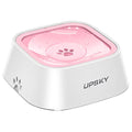 UPSKY 35oz No-Spill Pet Water Bowl, Slow Water Feeder for Dogs and Cats | Splash-Proof Bowls, Slow Drinking Pet Dish, Easy-Clean Dishwasher Safe, Portable For Travel - color: Pink