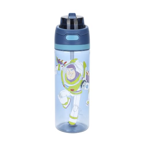 Bioworld Toy Story Buzz Lightyear 24 oz Navy Blue Plastic Water Bottle - color: Toy Story Buzz Lightyear Blue