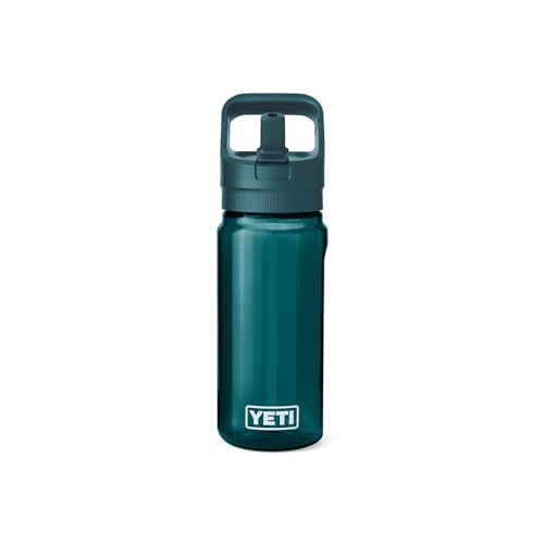 YETI Yonder 600 ml/20 oz Water Bottle with Yonder Straw Cap, Agave Teal - color: Agave Teal, size: 20 Ounces