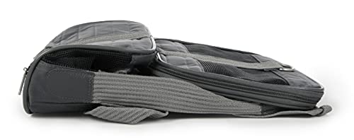 Sherpa Original Deluxe Travel Pet Carrier, Airline Approved & Guaranteed On Board - Charcoal Gray, Small - color: Charcoal Gray, size: 15.0"L x 10.0"W x 8.5"H