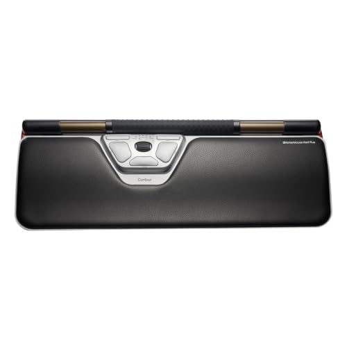 Contour RollerMouse Red Ergonomic Mouse for Shoulder Forearm Wrist Strain Relief for RSI Carpal Tunnel Centered Rollerbar 6 Customizable Buttons 10 Speed Settings Mac/PC Compatible - Wireless - Plus - size: Plus, style: Wireless