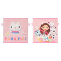 Idea Nuova Gabby’s Dollhouse Set of 2 Collapsible Storage Cubes with Carry Handles, Kids Room & Playroom Organizer Bins, 10” x 10” - color: Gabbys Dollhouse