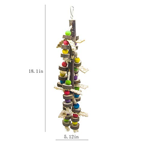 EBaokuup Wood Bird Chewing Toys-Blocks Parrot Tearing Toys Best for Finch,Budgie,Parakeets,Cockatiels, Conures,Love Birds and Amazon Parrots (Pack of 2) - size: style 11 (Pack of 2)