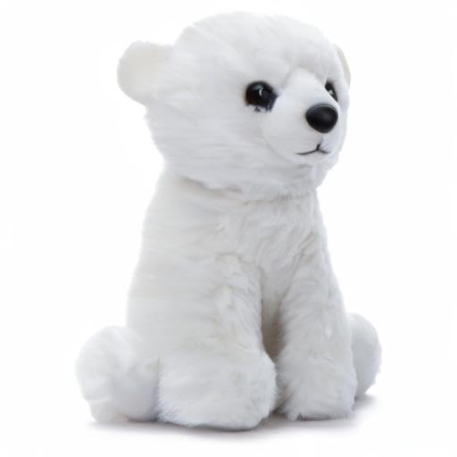 The Petting Zoo Polar Bear Stuffed Animal Plushie, Gifts for Kids, Wild Onez Babiez Zoo Animals, Polar Bear Plush Toy 6 inches - color: Polar Bear