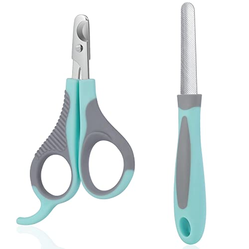 Cat Nail Clippers for Indoor Cats, Cat Nail Trimmers with Nail File, Cat Claw Clippers, Pet Nail Clippers for All Kinds of Cats, Puppy, Kitten, Chinchilla, All Small Breeds Pets