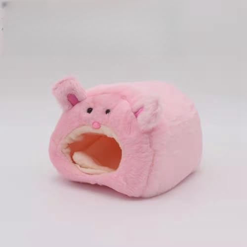 Rat Hamster Hideout Pet Nest Cute Cartoon Soft Plush Warm Pet Cave Hut Mini Small Animal Mice Nest Chinchilla