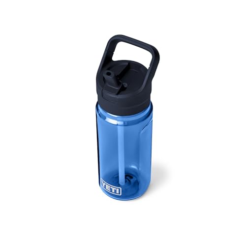 YETI Yonder 600 ml/20 oz Water Bottle with Yonder Straw Cap, Royal Blue - color: Royal Blue, size: 20 Ounces