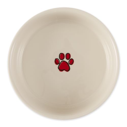 Bone Dry Ceramic Food Bowls, Non-Slip & Dishwasher Safe, Medium Set, 6x2 Eat/Drink - color: Eat/Drink, size: Medium Set, 6x2"