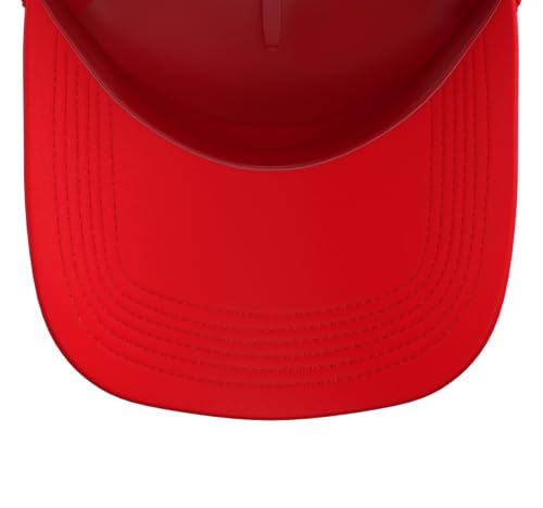 Hamster Bedding Change Day Trucker Hat with Adjustable Mesh Back - color: Red