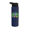 Sonic the Hedgehog: 35th Anniversary Key Visual Stainless Steel Insulated Water Bottle - color: Navy Blue