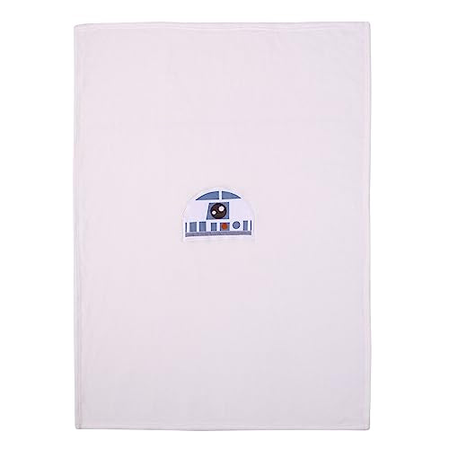 NoJo Star Wars R2D2 Blue and White Super Soft Character Shaped Toddler Blanket - color: R2d2