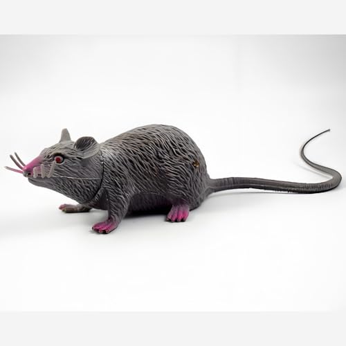 Lifelike Fake Mouse Realistic Mice, Spooky Rat, Halloween Prank, Rubber Rat with Long Tail, Creepy April Fool's Day Decorations