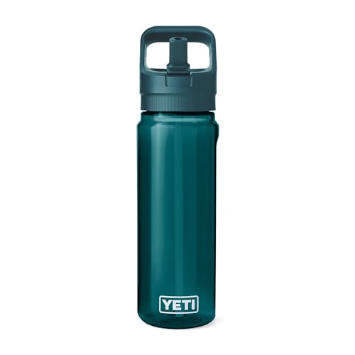 YETI Yonder 750 ml/25 oz Water Bottle with Yonder Straw Cap, Agave Teal - color: Agave Teal, size: 25 Ounces