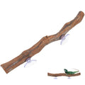 FAVOMOTO Wooden Reptile Climbing Branch with Suction Cups, Natural Terrarium Reptile Decor Lizard Climbing Toy for Snake Frog Bearded Dragons Chameleons Habitat Tank Accessories