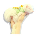 Ferret Harness and Leash Set with Safety Bell – Dinosaur Shaped Adjustable Soft Pet Vest, Ferret Clothes, Hedgehog, Guinea Pig, Rabbit & Small Animals