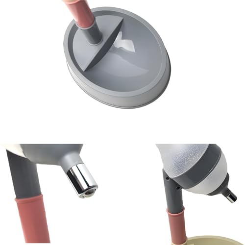 NACOCO Pet Standing Water Dispenser Cat Dog Standing Bowl with Detachable Pole Automatically Feeding Water Height Adjustable(Grey) - color: Grey