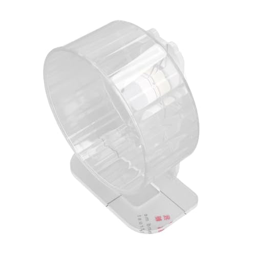 Hamster Exercise Wheel, Clear Acrylic Wheel with Stand for Small Animals (S) - size: S, style: small /