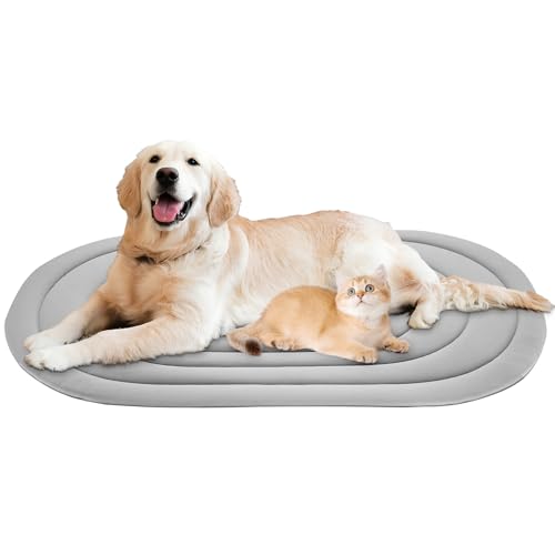 Papettly Pet Dog Cooling Mat 39“x27.5” Reversible Cooling Pad for Dogs and Cats, Comfort Ice Silk Cotton Summer Dog Bed Outdoor Indoor Washable, Ideal for Kennel Sofa Floor Car Seats - size: 39x27 IN