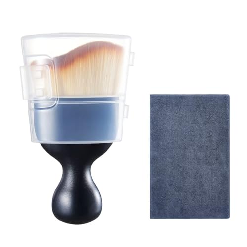 Car Interior and Exterior Soft bristles Detail dust Automotive Brush dusting Brush Dashboard Cleaning Brush Home Office Computer Keyboard dusting Tools+ Double-Sided Suede Cleaning Towel - color: 1 Piece Brush + Towel