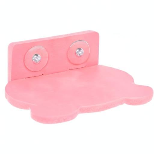 Pink Perch Bird Platform, Double Screw Standing Platform Stand Parrot Climbing Grinding Cage Toy, Comes with Screws, for Small Anminals Mouse Lovebird Finches Exercise