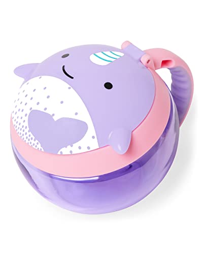 Skip Hop Baby Snack Container, Mealtime Snack Cup, Narwhal - color: Narwhal, size: 1 Count (Pack of 1)