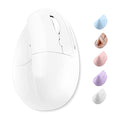 X9 Performance Wireless Vertical Ergonomic Mouse - (BT + 2.4Ghz) - Click in Comfort - Up to 4000 DPI, 6 Button, Rechargeable - Bluetooth Ergonomic Vertical Mouse Wireless - for Mac and PC - White - color: White