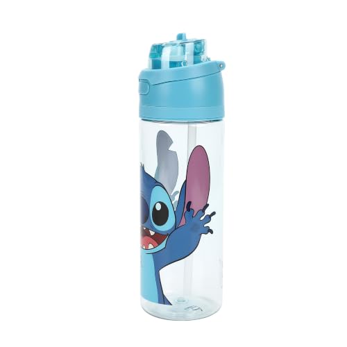 Bioworld Lilo & Stitch Stitch 24 oz Sky Blue Plastic Water Bottle - color: Lilo & Stitch Stitch Blue