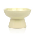 6.1" Wide 1.57" Deep Elevated Cat Bowls, Ceramic Water Bowls for Flat Faced Cats,Cat Feeder,Stress Free,Protect Cat’s Spine,Cream - color: Cream-Deep