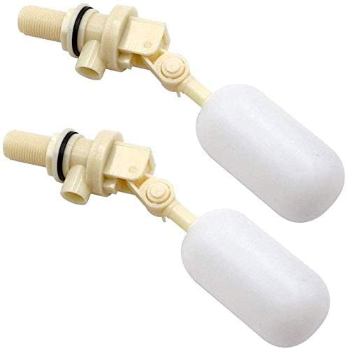 2 Pack Float Valve Stable Water Automatic Pet Water Dispenser Shut Off 1/2" Automatic Waterer Bowl Fill Feed Water Trough with Adjustable Arm Horse Cattle Sheep Pig Dog - size: 2 Float Valve
