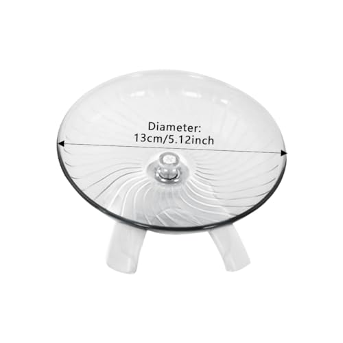Hamster Wheel, Hermit Crab Climbing Toys Silent Exercise Running Wheel, 13cm Small Animal Exercise Wheels Hermit Crabs Wheel for Hamsters, Gerbils, Mice or Other Small Animals - size: White:13cm/5.12inch
