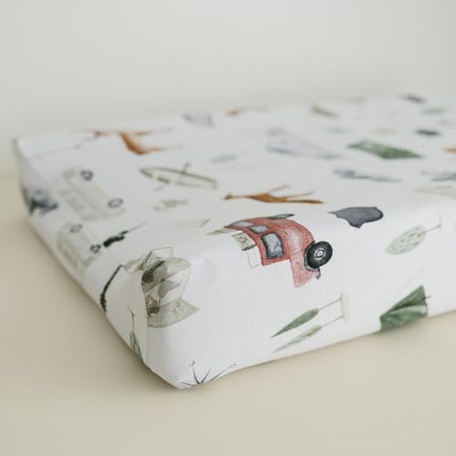 Pobi Baby Pack N Play Sheets for Boys, 2-Pack, Cotton Blend (Explore) | Playard Sheet, 2-Pack, Graco 38x26, Cotton, Mini Crib Sheet, Soft, Snug, Safe, Pack n Play, Playpen, Travel, Machine Wash - color: Explore