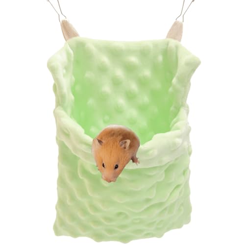 Sugar Glider Bonding Pouch Carrier Bag Sling Sleep Bag with Adjustable Strap for Travel Gliders Ferret Rat Hedgehog Hamster Small Pets (Green) - color: Green