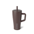BrüMate Era 20 oz Tumbler with Handle and Straw | 100% Leakproof Insulated Tumbler with Lid and Straw | Made of Stainless Steel | Cup Holder Friendly Base | 20oz (Java) - color: Java, size: 20oz
