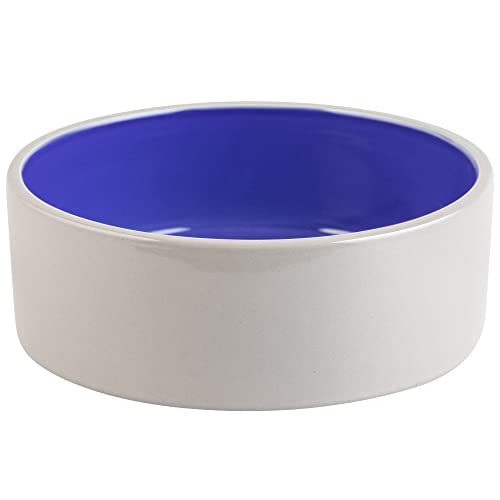 SPOT Ceramic Stoneware- Pet Bowl for Medium and Large Dogs, Classic Heavy Duty Non-Slip Ceramic Bowl for Food and Water - 7.5in Diameter - size: 7.5"