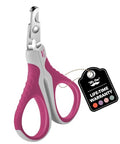 Mr. Pen- Cat Nail Clipper, Stainless Steel | Professional Sharp Cat Claw Trimmer for Small and Medium Cats, Pet Nail Clipper with Sturdy Non Slip Handle - color: Grey/Fandango Violet