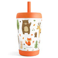 SANDJEST Woodland Animals Insulated Sippy Tumbler 12 Oz, Gift for Birthday, Christmas & Back to School - color: Woodland Animal