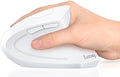 Lekvey Ergonomic Mouse, Rechargeable Vertical Wireless Mouse, White | Long Battery Life, USB-C Charging, 2.4G Wireless, Quiet Click, Reduces Wrist Strain, 3DPI 1000/1200/1600, for Laptop, Mac, PC - color: White