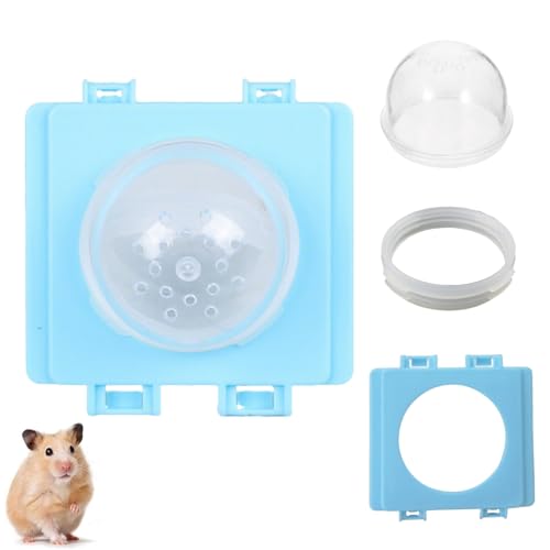 1 Set Hamster Tubes Tunnels Cage Cover and Cage Connector Kit with External Tube Plugs for Small Animal Habitats (Blue)