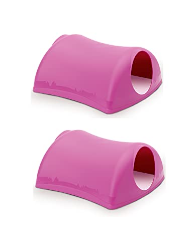 Lixit® Critter Hollow Igloo Hidaway Home for Guinea Pigs, Chinchillas, Rats and Other Small Animals (Pink, 2 Pack) - size: 2 Pack