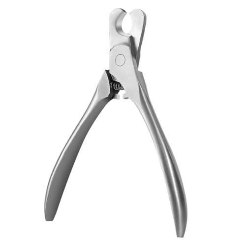Cat Nail Clipper, Stainless Steels Pet Nail Cutters with Crescent-Shaped Cutter Avoid Overcutting for Dogs Cats Rabbits