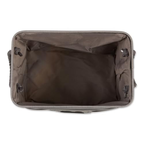 Bone Dry Pet Storage Collection Striped Paw Patch Bin, Black, Small Rectangle - color: Black, size: Small Rectangle