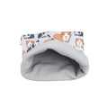 Snuggle Sack for Guinea Pigs Bed Pad Cuddle Sack Sleeping Bag (12"x12")(Guinea Pigs on Gray) - size: 12"x12"