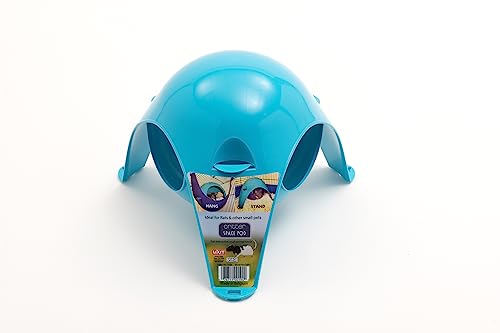 Lixit Igloos and Hideaways for Guinea Pigs, Rats, Mice, Hamsters, Gerbils and Other Small Animals (Blue, Large Space Pod) - color: Blue, size: Large Sapce Pod